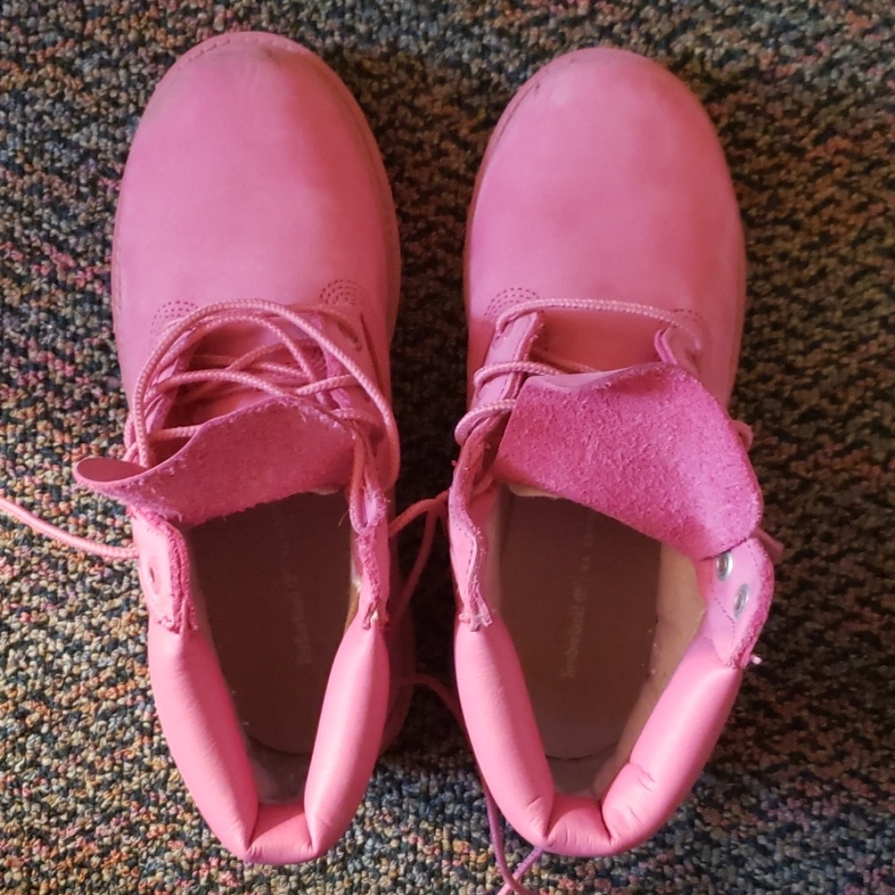 Kids size 2.5 timberlands used once